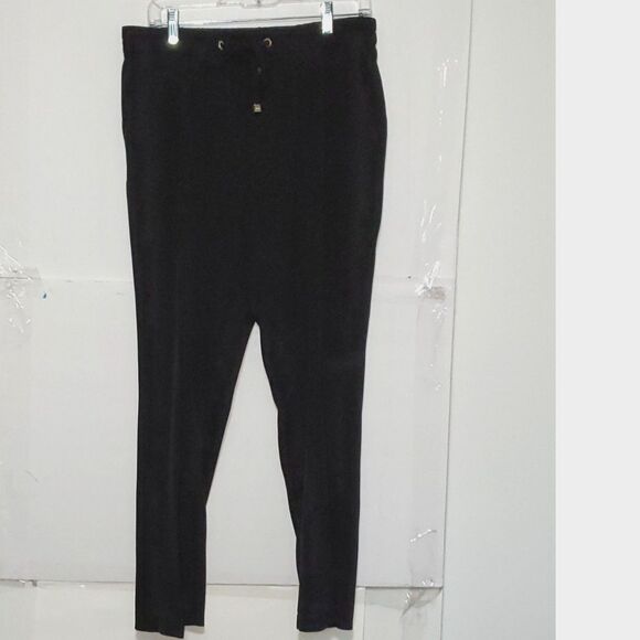 Women's Dress Pants Calvin Klein Pull On Stretchy Pleated Front Career Evening M - Picture 1 of 14